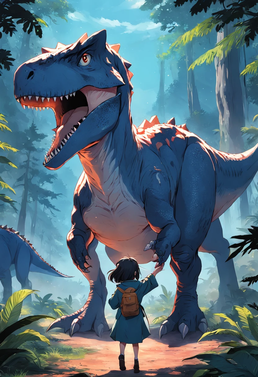Dinosaurs carry wolves