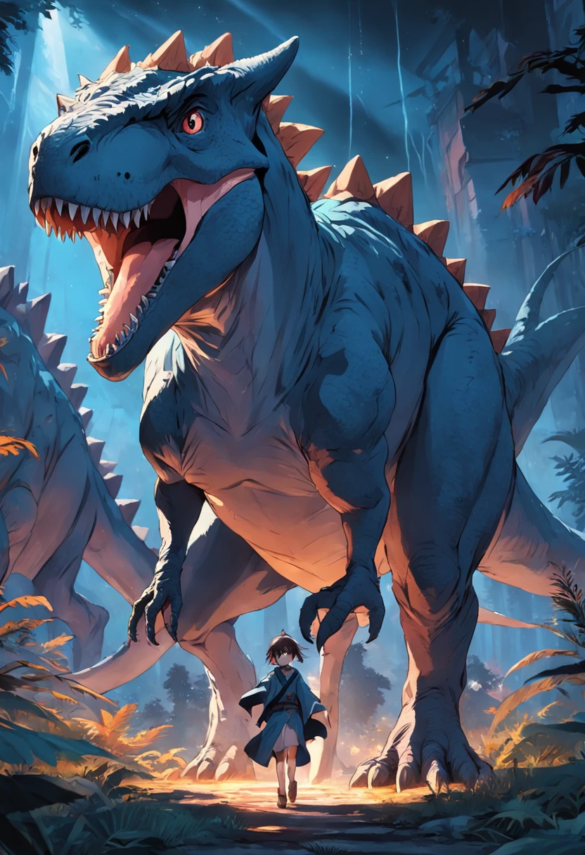 Dinosaurs carry wolves