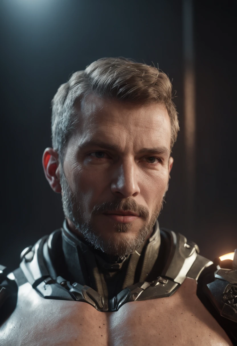 ((mech4rmor, glowing, mechanical rogue armor)), male, facial hair,
(homoerotic), masterpiece, highly detailed face and skin, hyperrealistic, male only, bara, mature, stubble, muscular male, handsome, male focus, spot lights, volumetric lighting, dramatic lighting, bokeh,  (close-up shot), ((cinematic lighting, realistic, detailed background, clear texture, best background, depth of field,light particles,(Balance and coordination between all things),real light and shadow, perspective, composition, adventurous, energy, exploration, contrast, experimental, unique from back and from below, leaning, (detailed background, cinematic, detailed, atmospheric, epic, concept art, masterpiece, best quality, 8k, ultrarealsitc), realistic,7dirtywords, badhandv4, easynegative, badv5, deformityv6, Negfeet-neg, ((monochrome, female, woman, girl, lady)) big breast, woman, girl, lady, womb, vagina, pussy, vaginal, clitoris, ((watermark))