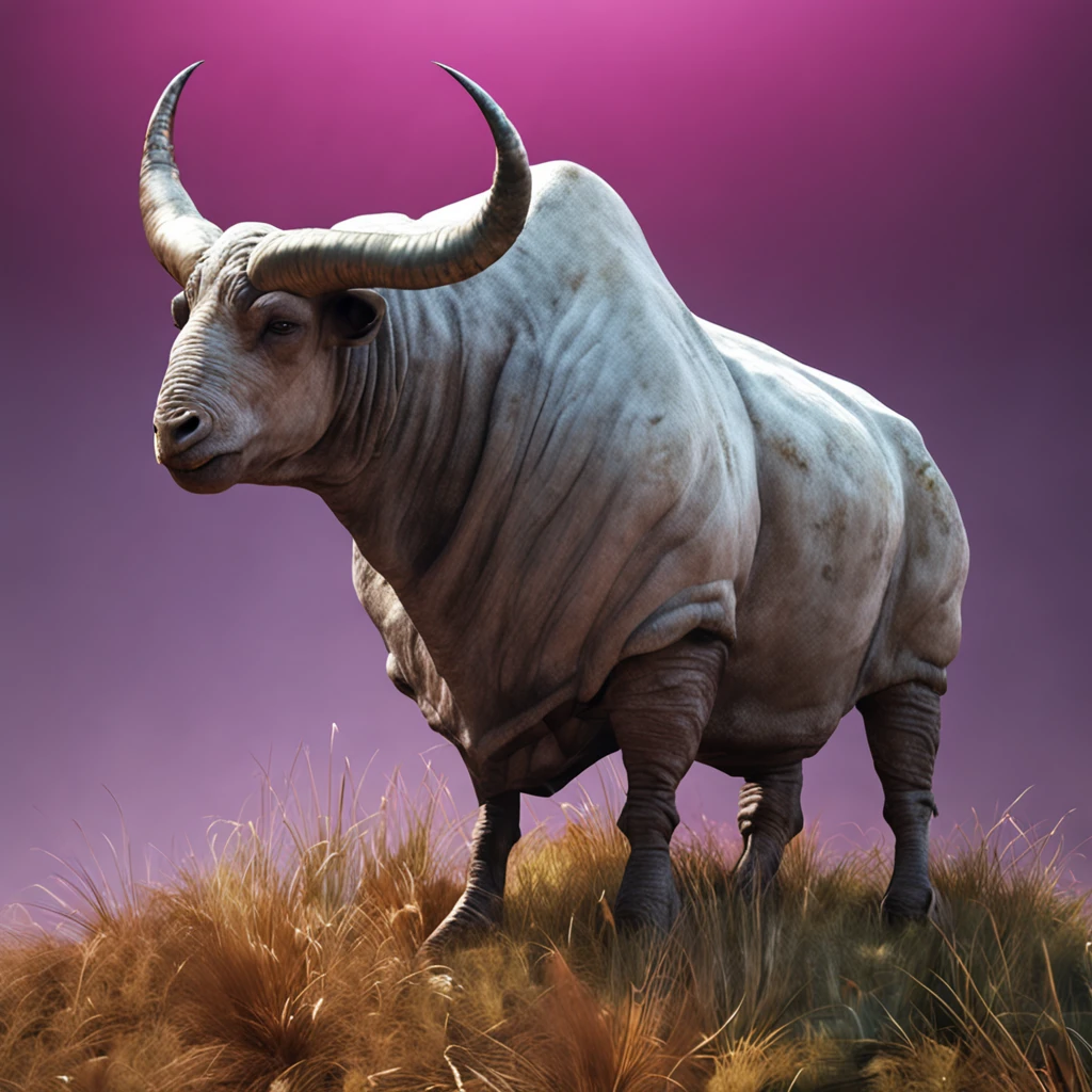 cabra gigante, Branco, irritado, armadura