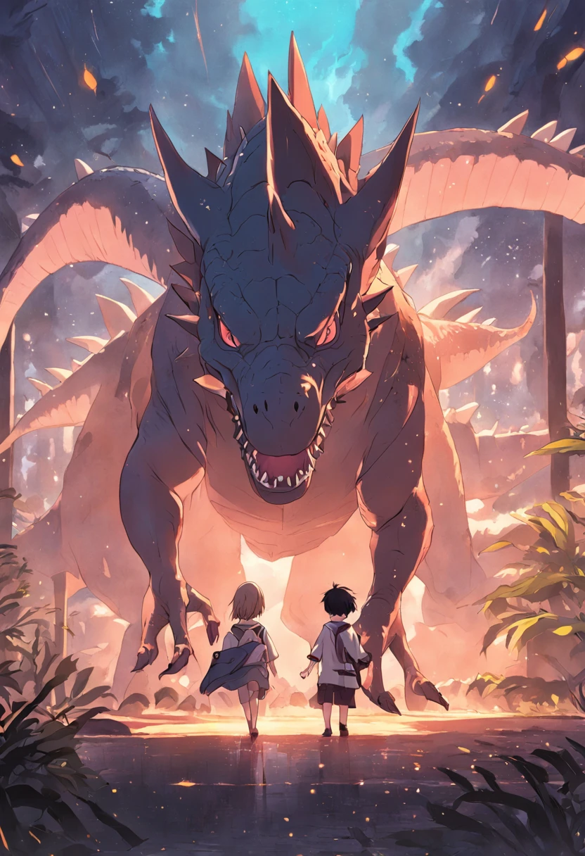 Dinosaurs carry wolves