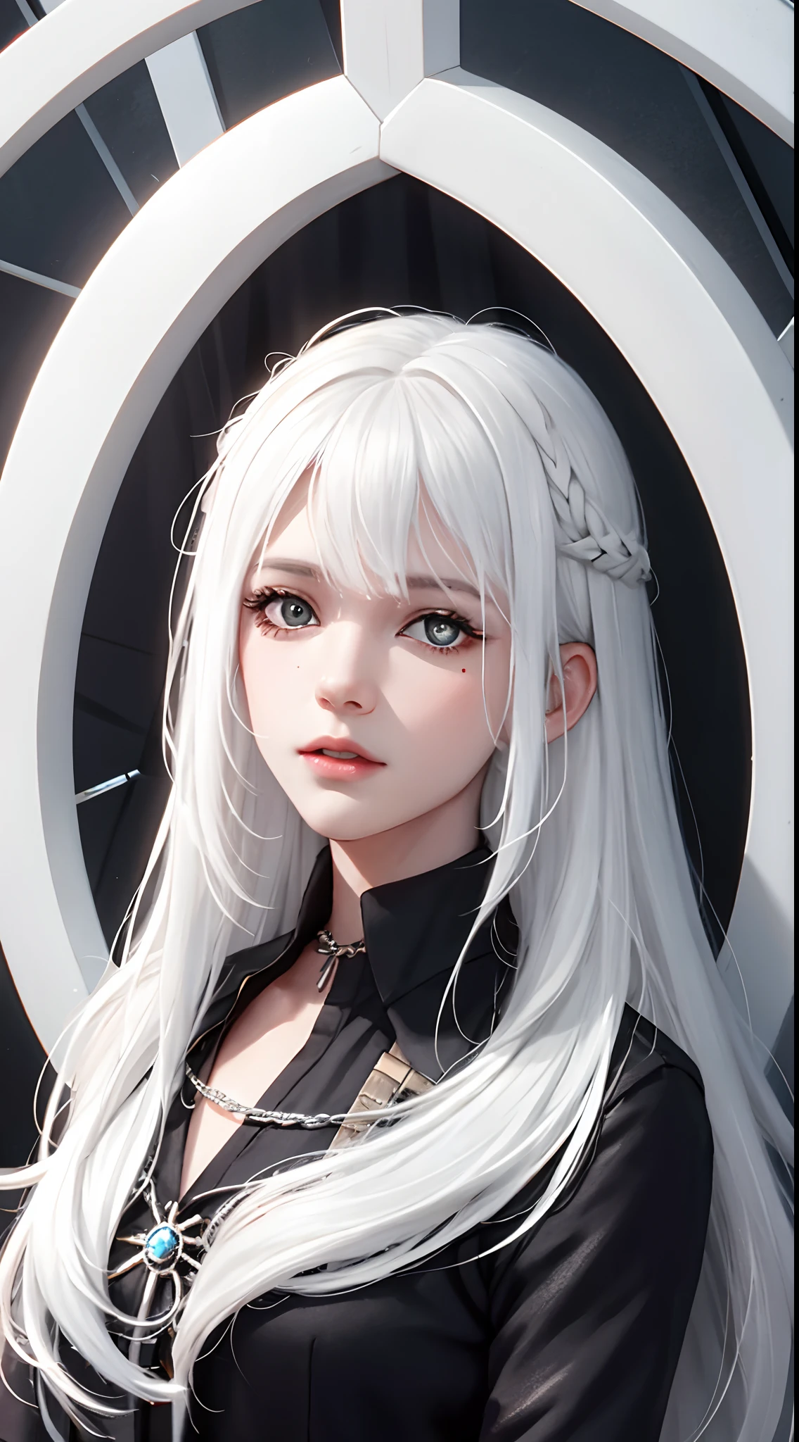 Ark of tomorrow,White hair,White pupils