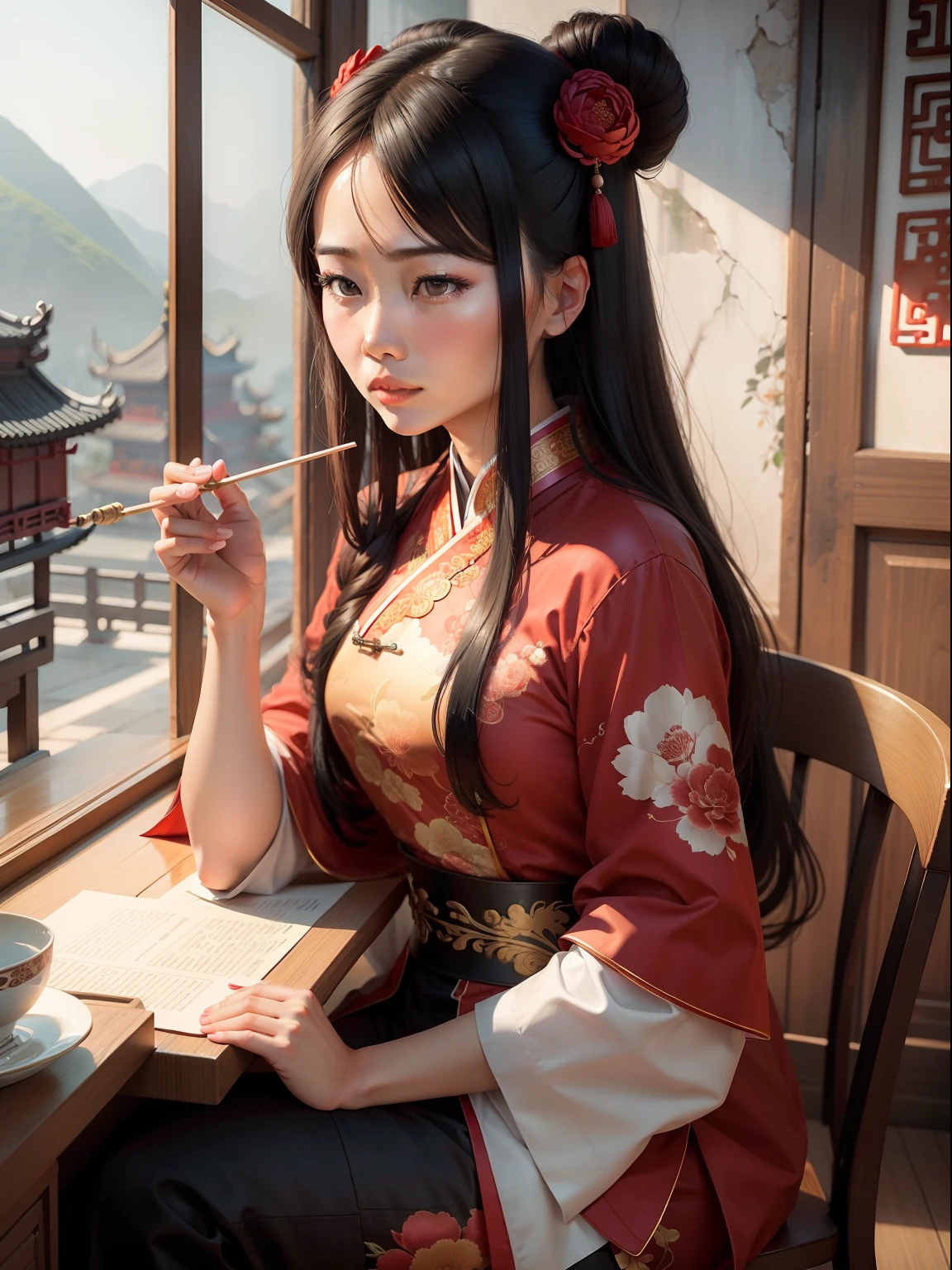 woman, China, ancient, traditional