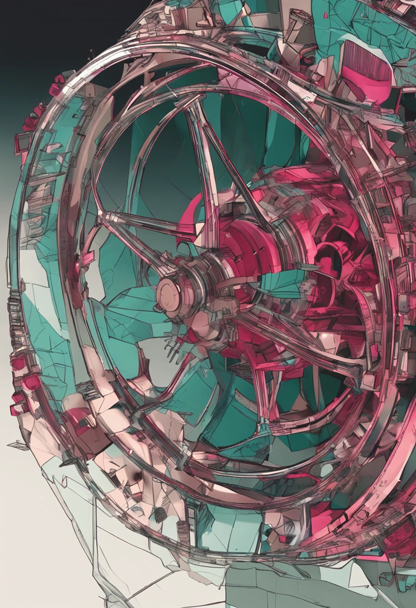 mtu，The heart is like a knife cutting state，Animation style。
