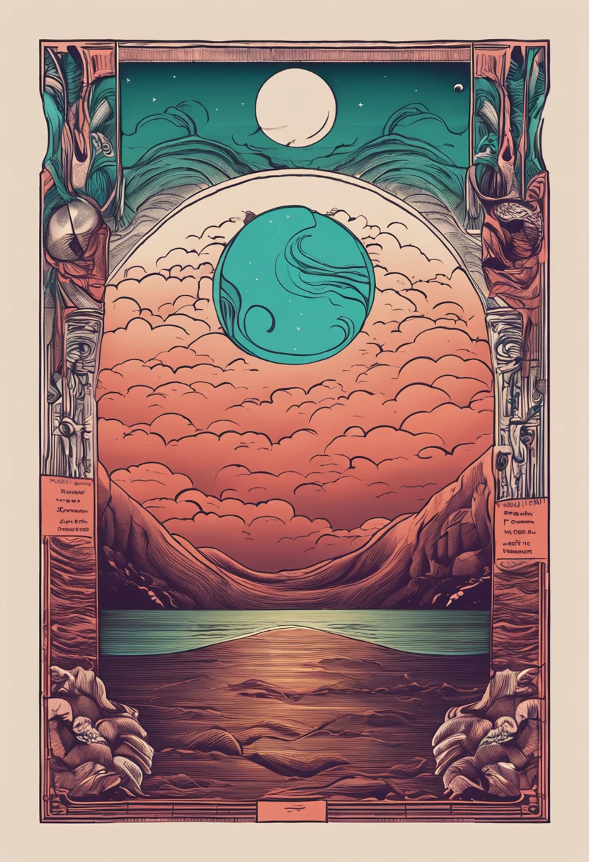 the sea，Clouds，Moon，wave，ventania，The heart is like the moon, and the freedom is like the wind