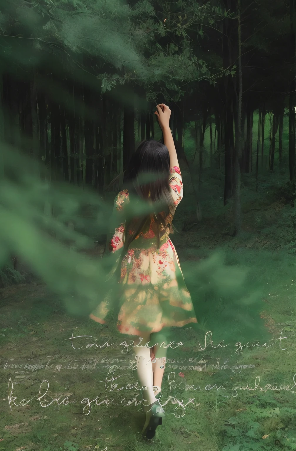 there is a woman that is walking in the grass with a frisbee, by Tan Ting-pho, in green forest, girl walking in forest, taken with a canon eos 5 d, taken with a canon eos 5d, taken with canon eos 5 d, inspired by Tan Ting-pho, photo taken with canon 5d, (((forest))), tumblr