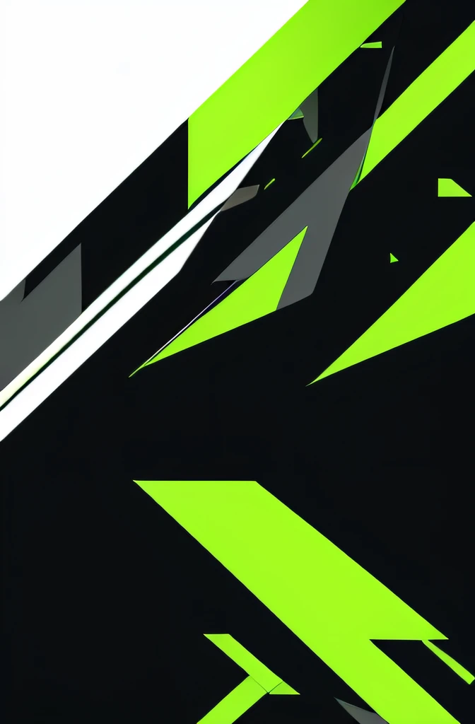 Close up of poster with green and black color scheme on black gray background,Fluorescent green and black-gray color blocking,Render mech lines,Cool enough
