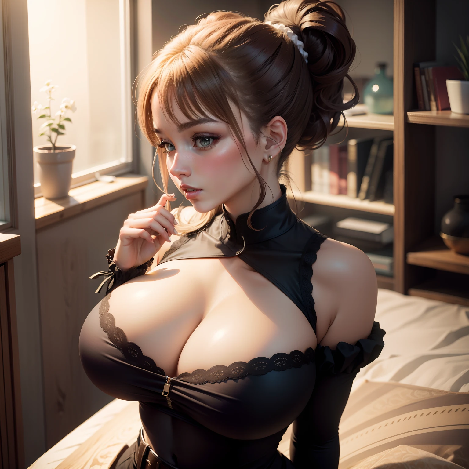 high ponytail