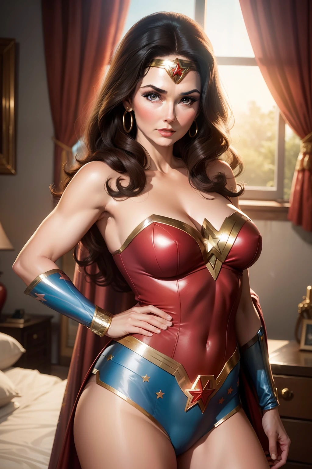 Lynda Carter as Wonder Woman from the 1970s TV show