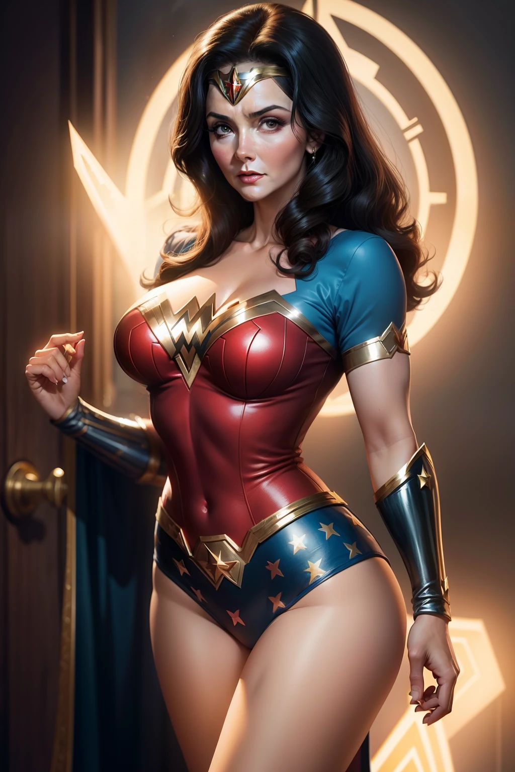 Lynda Carter as Wonder Woman from the 1970s TV show