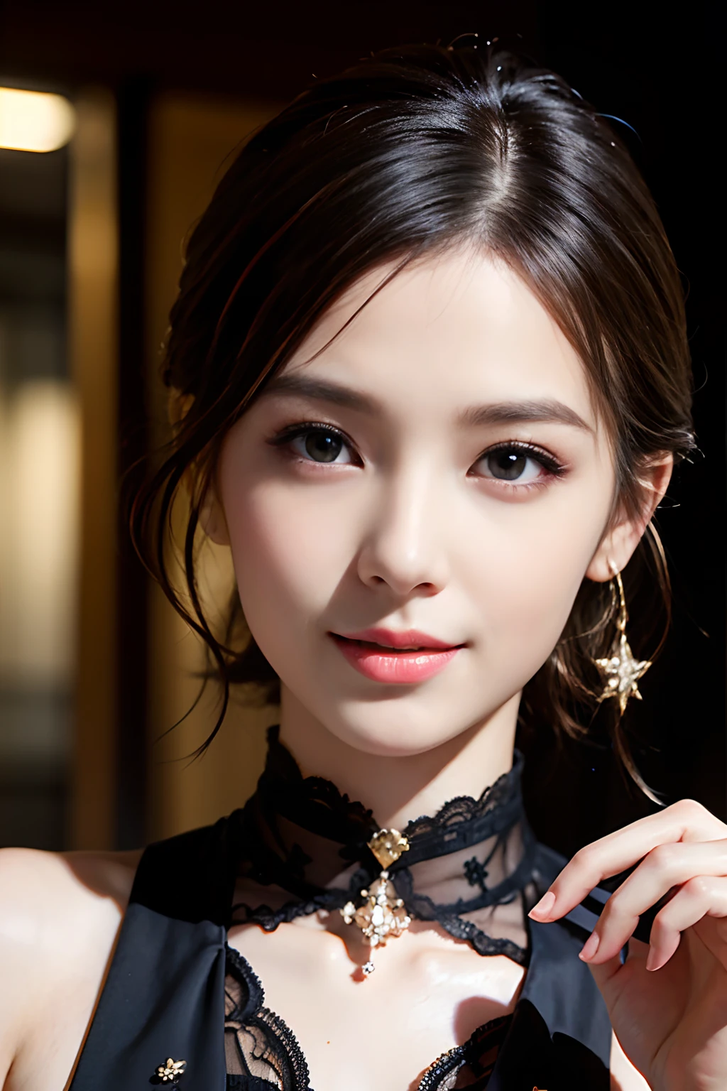 ((ung and beautiful girl:1.2)), cute little, (8K, Raw photography, top-quality, masterpiece:1.2), high-definition RAW color photography, professional photograpy, ciinematic light, (masuter piece:1.5), (top-quality:1.2), (ssmile:1.2), (cleavage of the breast:1.2), Slender beautiful girl, blue eyess, Sexy and cool, with floral pattern, opened breast, bare shoulders, pubick hair, (cameltoe details), Pleasure, feels good, Opening Mouth, roses, florals,