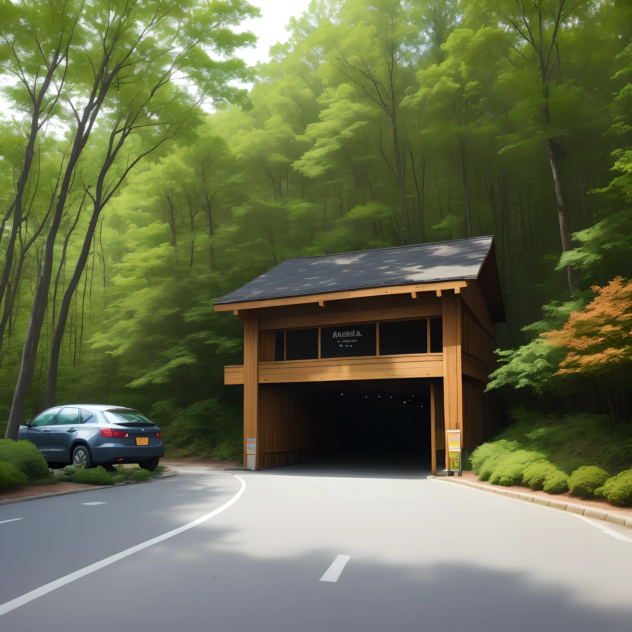 Parking to sit love Maple Forest late