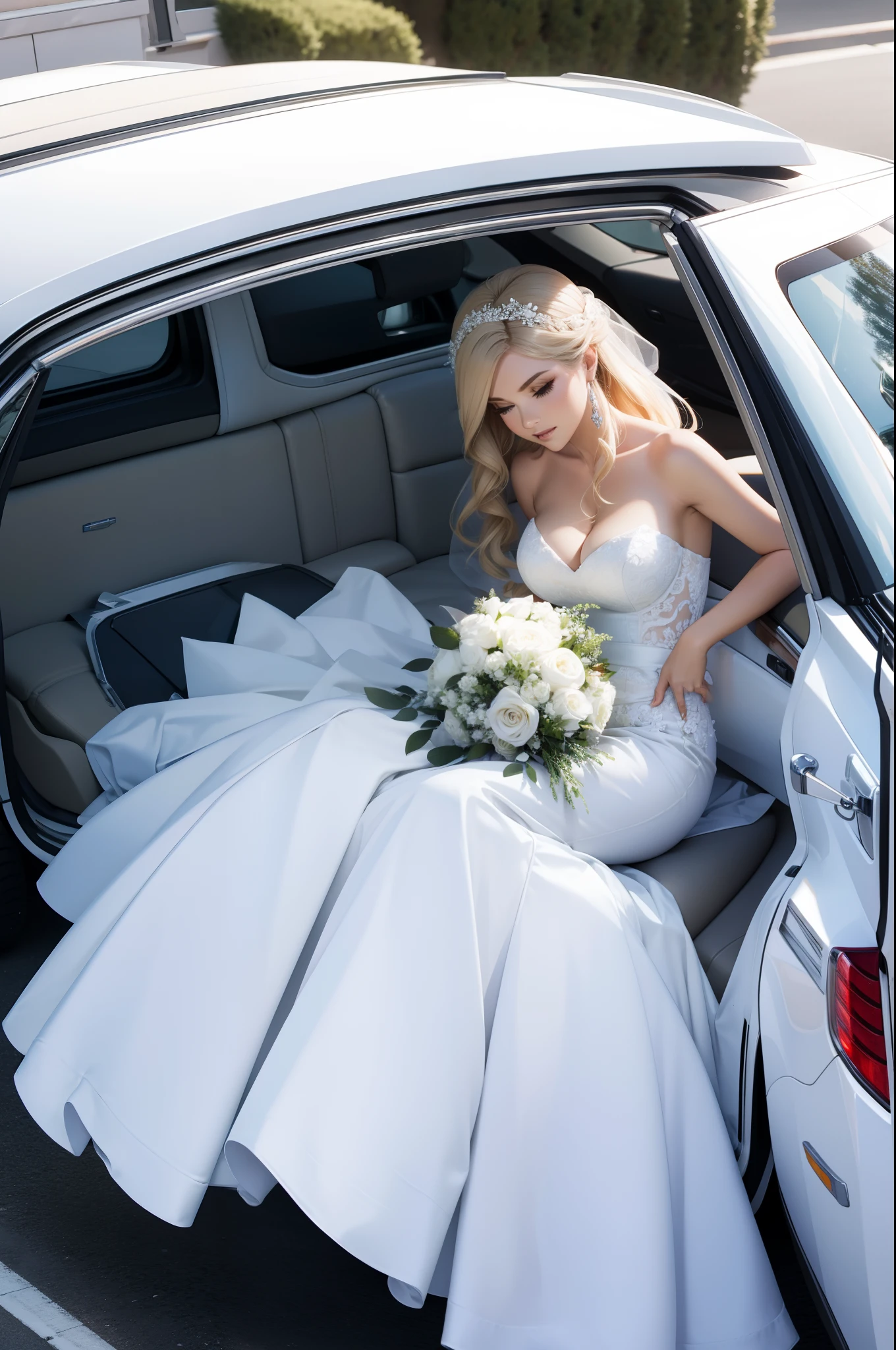 Convertible Cadillac Bride