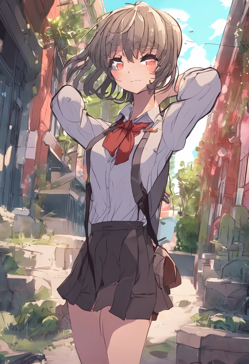 Skinny anime School girl getting raped