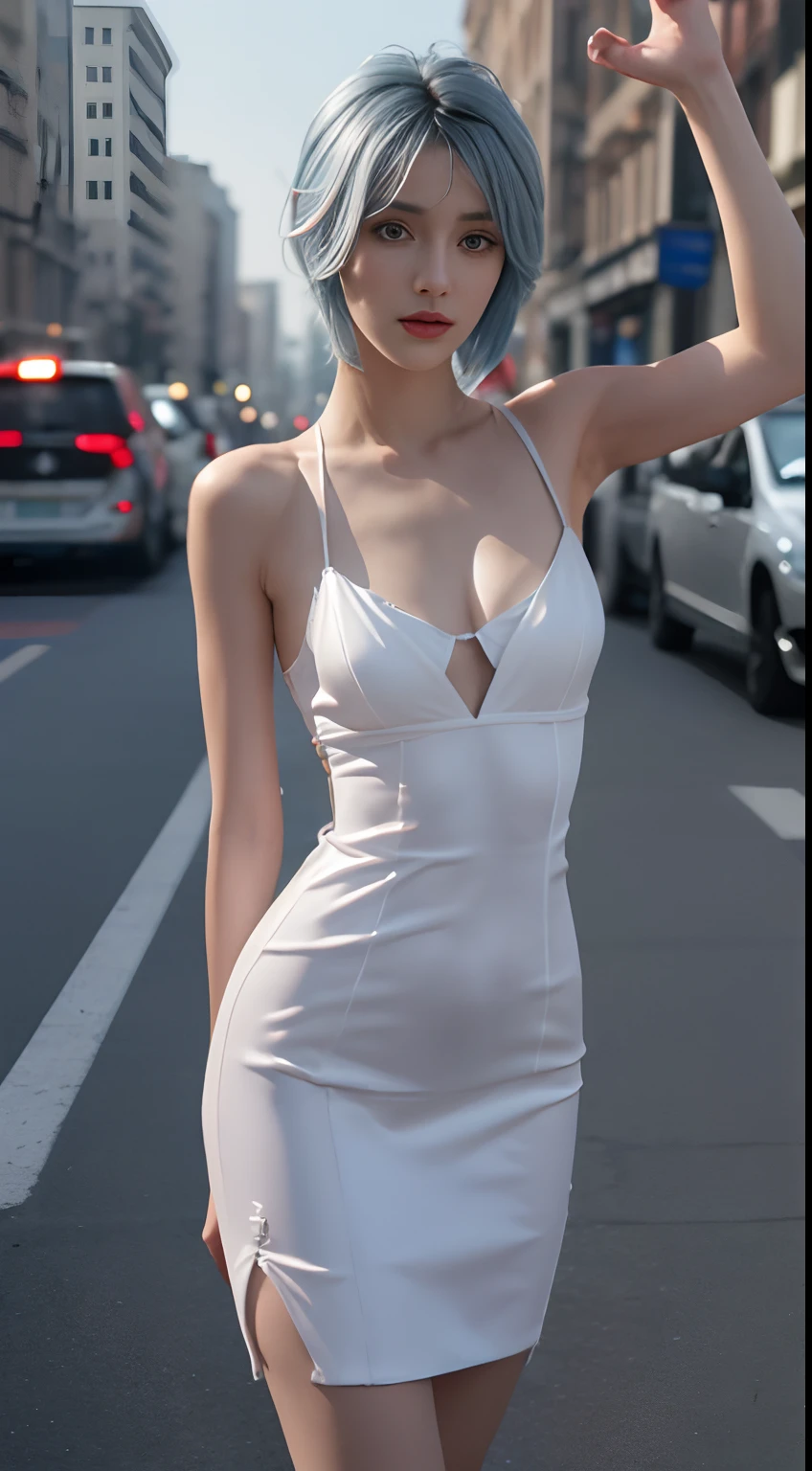 8K, Top quality, Real images, Intricate details, Ultra detail, 超高分辨率, Masterpiece, full bodyesbian, (((Areola Slip))), ((Side Chest)), (((underbust))), (((undershirt))), ), ((Small Beautiful Hard )), Feminine and sexy pose, (((nipslip))), (((nipslip))), (((Various costumes))), (((Various dresses))), (((Platinum hair))), (((Fit the figure))), (((fit body))), (((Slim face))),, Naked, (neonlight, Have on the street:1.1),), Sky blue hair, Long hair, Small lips, semi-open strawberry lips,
Top quality, Realistic, Photorealistic, (Complex details: 1.2), (Delicate details), (Cinematic light), Clear lines, Sharp focus, Realistic face, Detailed face, detailed breast, Big ass, big assa, Big ass, Beautiful girl with accentuated slender abs: 1.4, sixpack abs: 1.4, Bust Botox, Big, Perfect body, Detail legs,
Unity 8k wallpaper, hyper HD, (Photorealistic: 1.4)