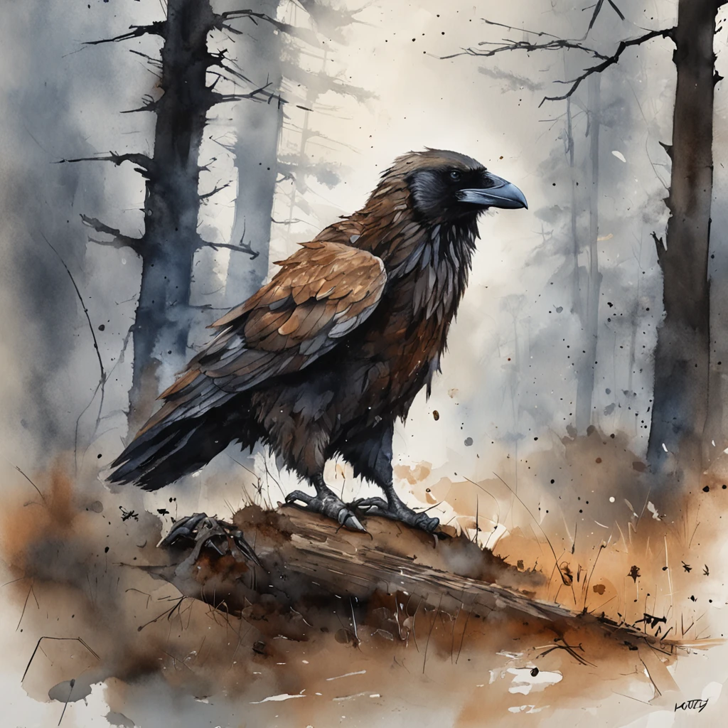 Two crows on a dead tree, A shadow shaped like a walker, Starry night, Thick fog on the ground, Blue light on the horizon, Unreal Engine 5, Cinematic, low angle photography, Motion blur, Depth of field, Dust, Cobblestones and dirt. Splash Art, dripping paint. Perfect color grading. Influenced by Karel Appel and Jeremy Mann, Full of dramatic and threatening scenes, Hyper-detailed, Beautiful, insanely details, Intricate details, editorial photography, shot with a 50mm lens, Depth of field, Tilt Blur, Shutter speed 1/1000, f/22. Lightmaps, Super bright one peaceful brown bear snoozing on a grassy hill, surrounded by buzzing bees, dreaming of golden honey, rendered in the style of Bev Doolittle, one head, one face, four legs, two ears, four paws