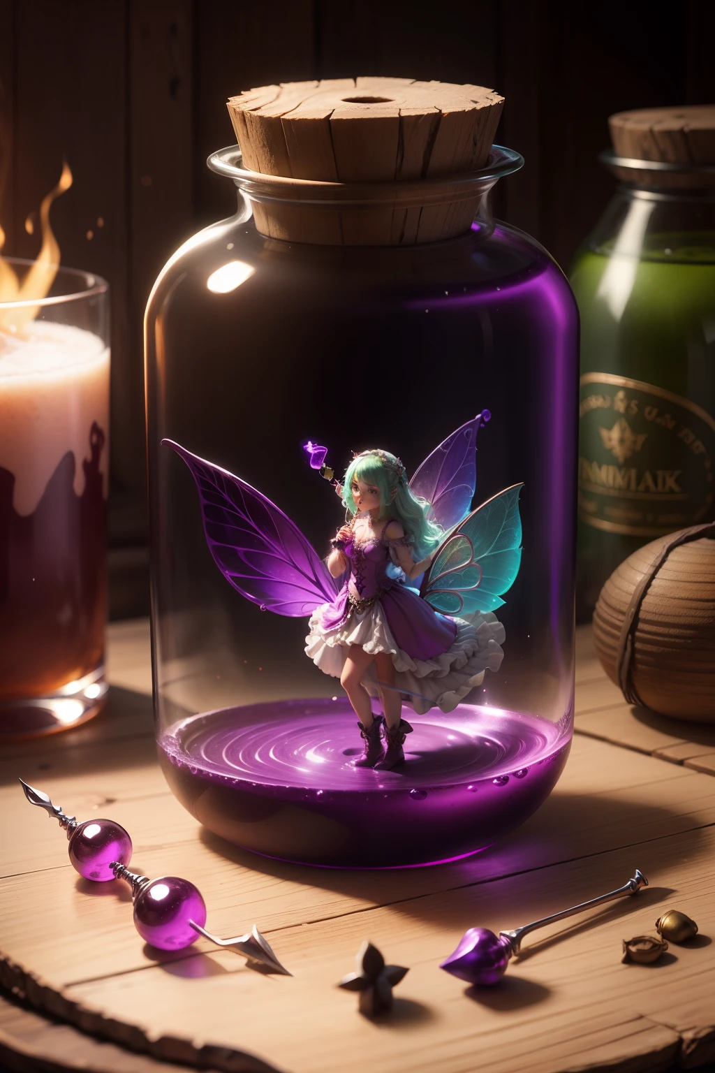 Potion fairy, concocting elixirs of enchantment.
