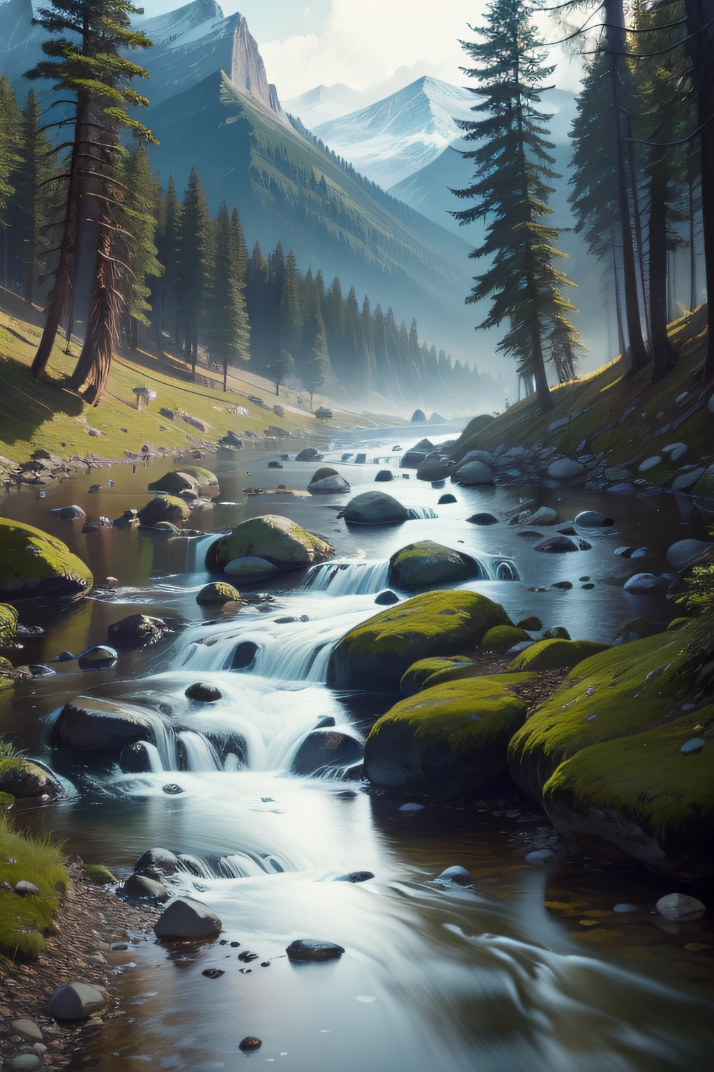 Gentle mountain streams