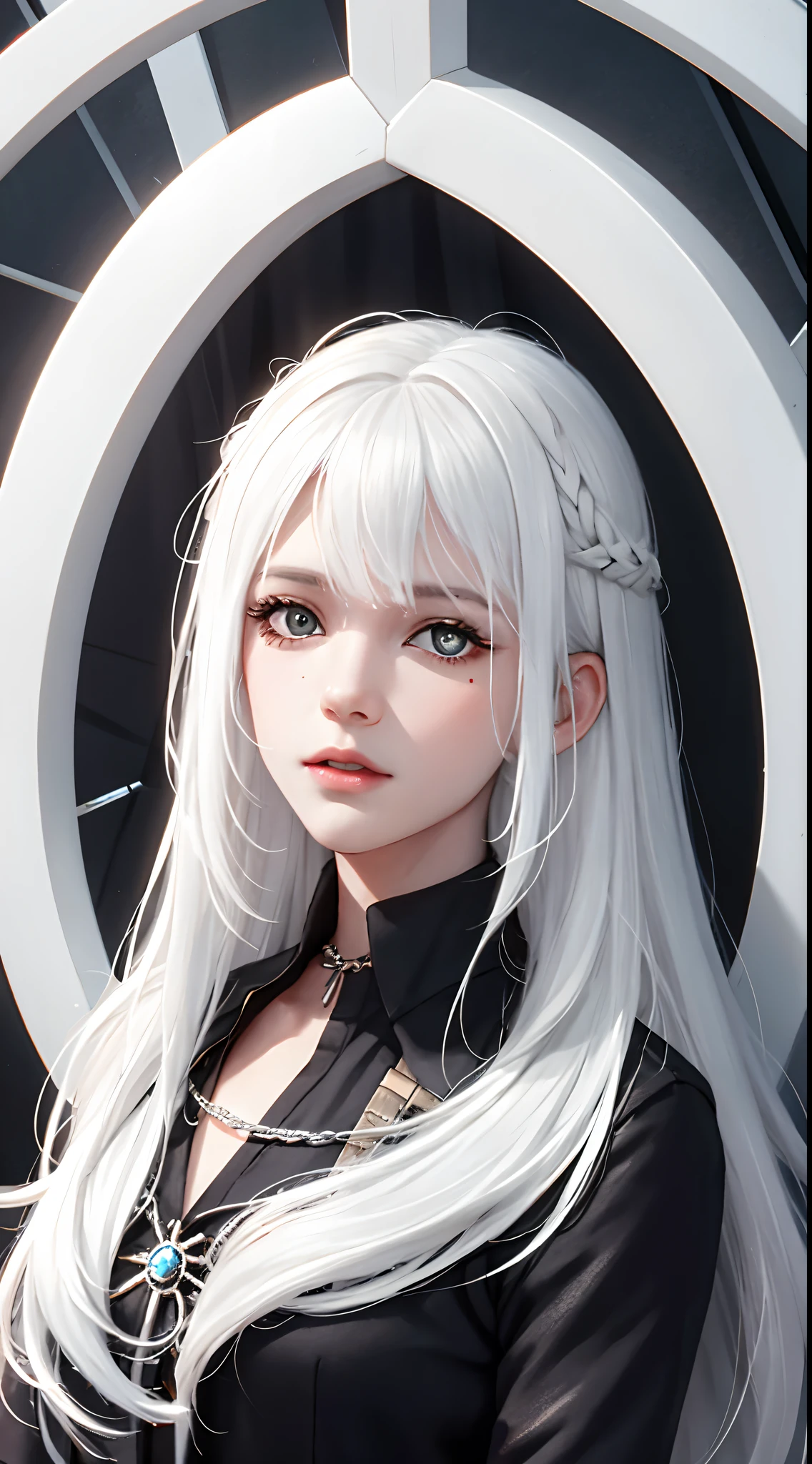 Ark of tomorrow，White hair，White pupils