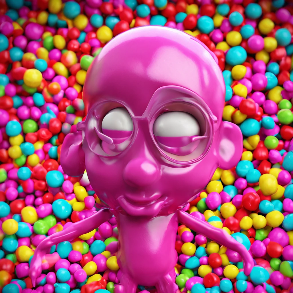 lolipop, sweet, color, pink man
