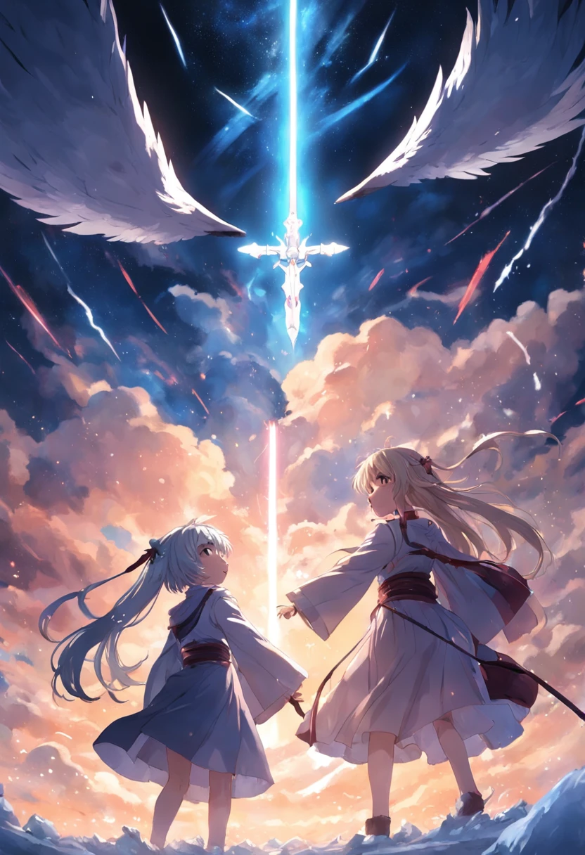 tmasterpiece,best qualtiy,cinematic Film still from,whaite hair,Kizi,yuki ,adolable,yawn,Soaring sword light,magia,Polar night,Tsundere,without hands