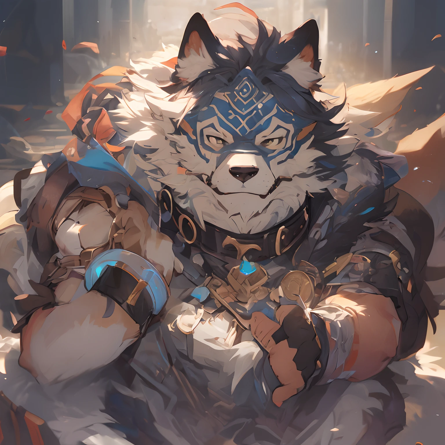 Anime character with glasses and dog face collar, fursona art, POV furry art, commission on furaffinity, commission for high resolution, furaffinity commission, fursona furry art commission, commission, Professional drawing of furry muscles, furry digital art, Furry muscular wolf, Furry muscle art!!!, furry furaffinity, fursona!!!!, Furry anime