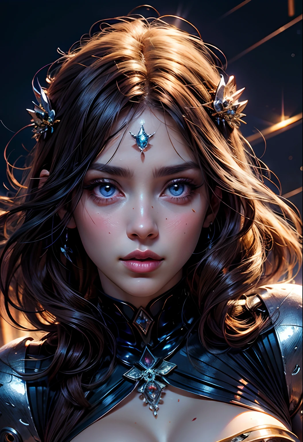 Very Beautiful princesse Face sexy face sexy eyes sexy Mouth glowing crystal eyes hyper realistic super detailed face portrait