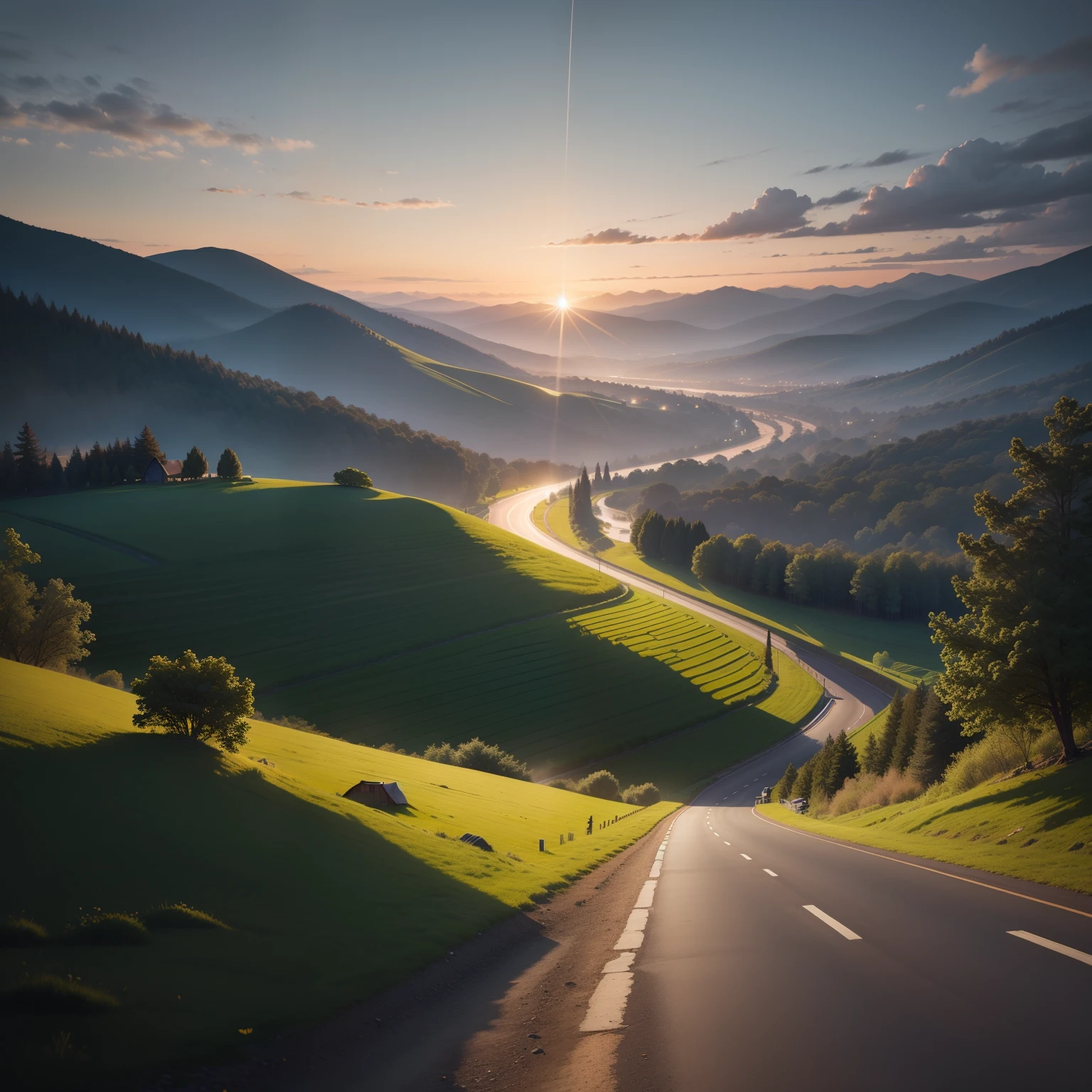Evening landscape