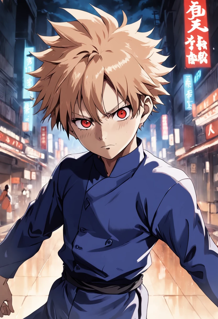 Crie uma imagem altamente realista do personagem Satoru Gojo do anime 'Jujutsu Kaisen'. A imagem deve capturar os detalhes do rosto, Character's hair and clothing. The pose should convey the confidence and power characteristic of Satoru Gojo. Lighting should be well crafted to emphasize facial features and create depth in the image. Certifique-se de que os olhos exibam o seu dom de 'Limitless Cursed Technique'. The style of the image should be as close as possible to a photographic and realistic representation.