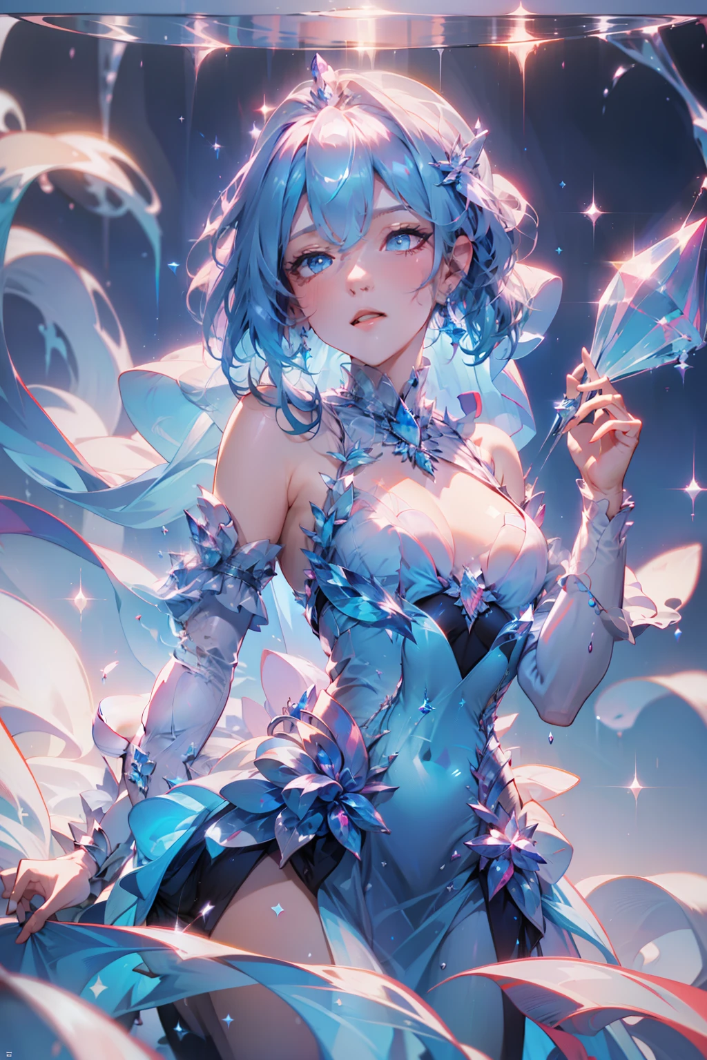 A princess,With a veil,(Transparent intimate clothing:1.4),Best quality at best,Works of masters