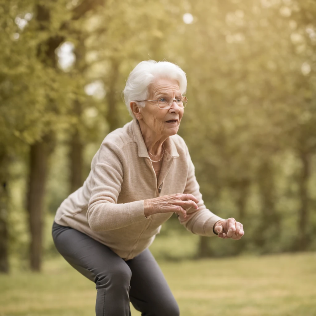 Exercising old people