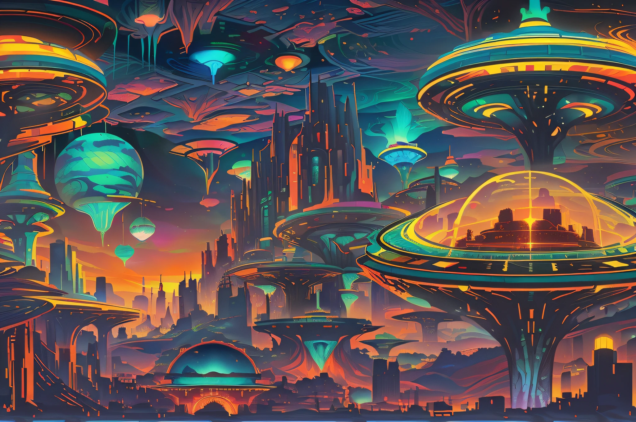 It depicts the connection of subway tracks to a different dimensional space。It is possible to draw a subway tunnel,One of the sections leads to a different dimensional world,Illustrations can show peculiar landscapes、Mysterious visions and passengers from different dimensions。The Star Dome train serves as a passage between the normal world and the other dimension,Presents a mysterious and mesmerizing atmosphere。