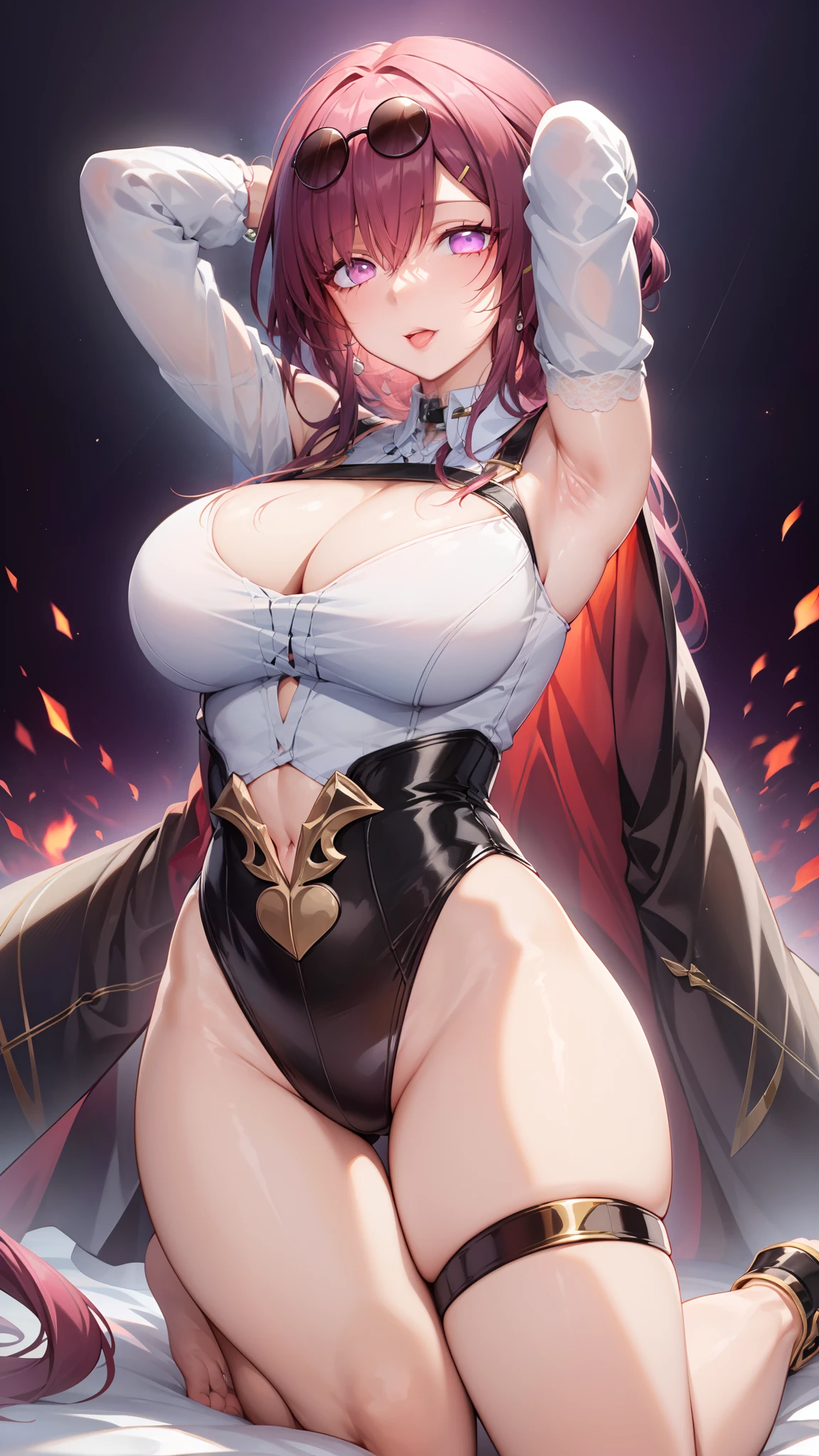 tmasterpiece, Best quality at best, 1girll, 独奏, long whitr hair, nedium breasts, looking at viewert, ssmile, By bangs,big cleavage breasts, hair adornments, mitts, shift dresses,((4K,Masterpiece,Best quality)), beauitful face,Hair accessories,独奏,looking at viewert,ssmile,Shut your mouth,cparted lips,hair adornments,choker necklace,jewely,long whitr hair,耳Nipple Ring,Chinese outfit,ultra - detailed,The inserts are very delicate and beautiful,dynamic angle,floatking,美丽细致的眼睛,Detailed light,Large chest,爆乳,big assa,Floating hair,glowing light eyes,比基尼,Hood cloth,Lace lingerie big breasts,Blushlush,Lace lingerie big breasts,Lace lingerie big breasts,Kizi,Armpits,Blushlush,Hair between both eyes,long whitr hair,looking-at-viewer,独奏,separate,outstretched legs,Very long hair,multipel Girls,((Fuchsia hair)),The barefoot,Solitude,the feet,((Purple eyes)),long whitr hair,looki at viewer,jewely,Lie down,Blushlush,ssmile,leges,hindquarters,On the back,and the tongue sticks out,the original god,holding a pudica pose, passionate pose,Open mouth, ,holding a pudica pose,Harnes,锁链,