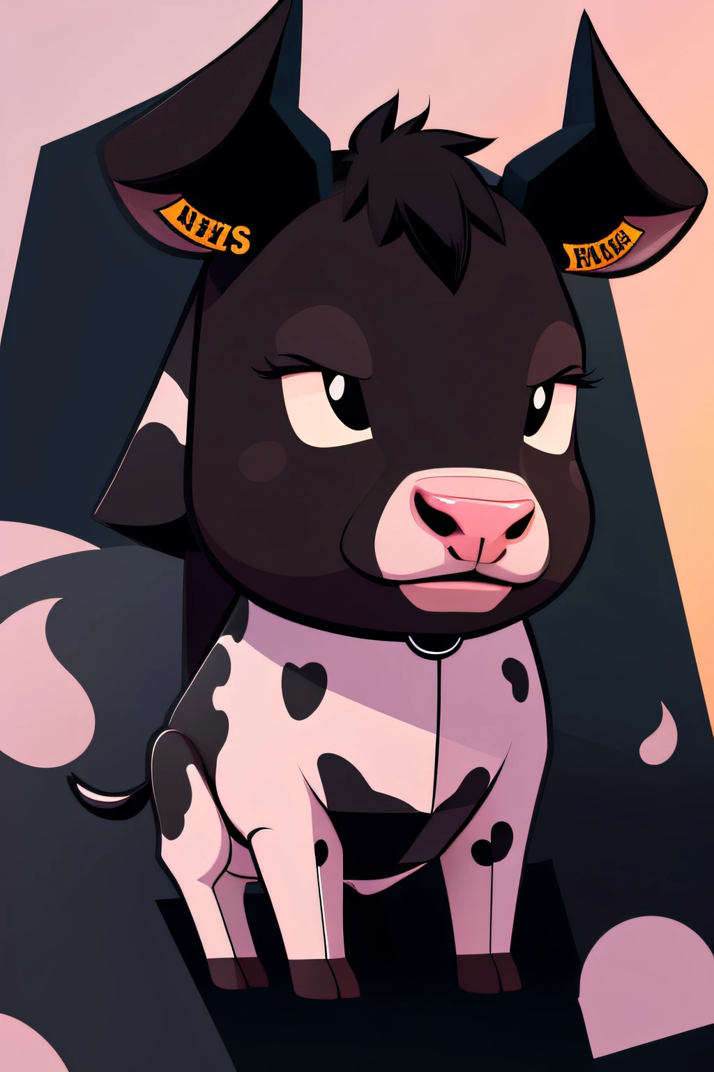 Vector cartoon cattle