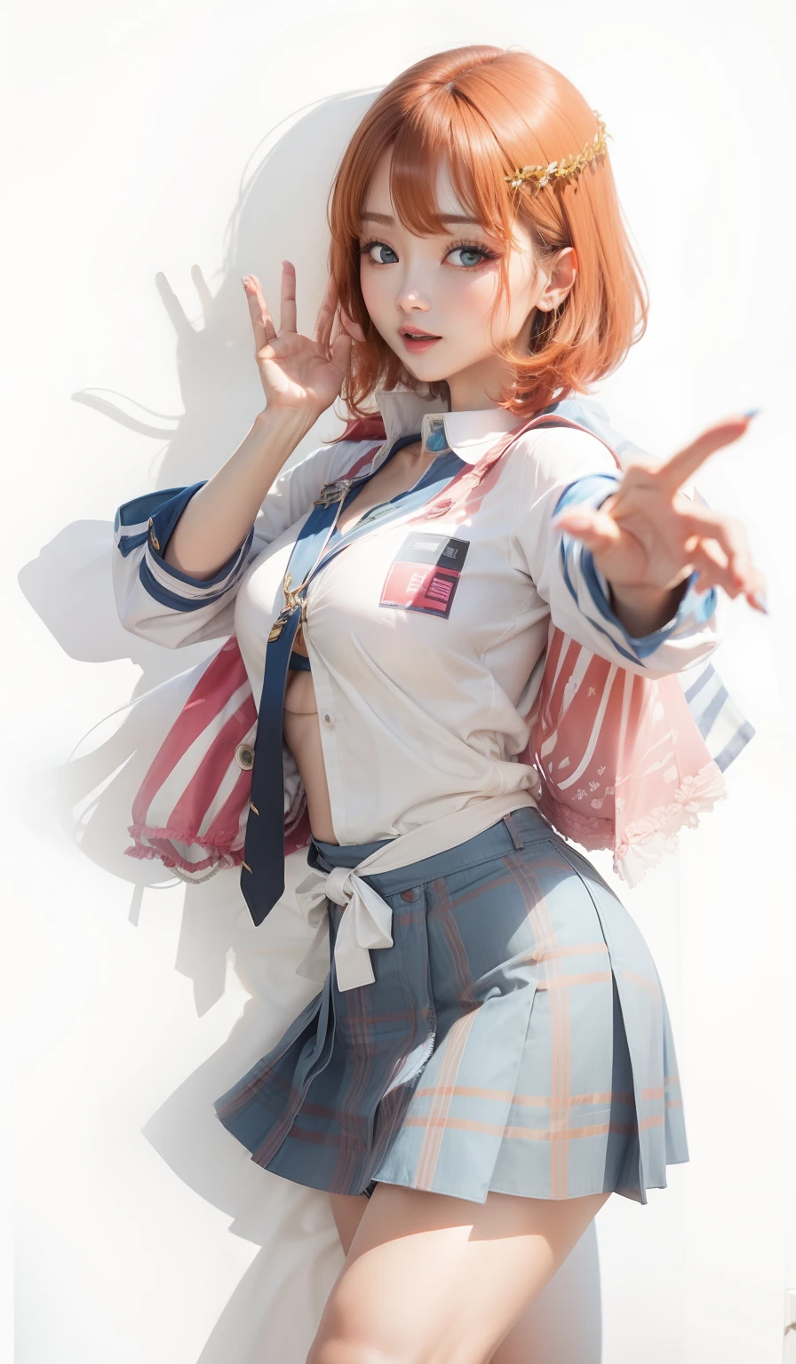 Live cos,exposing her chest