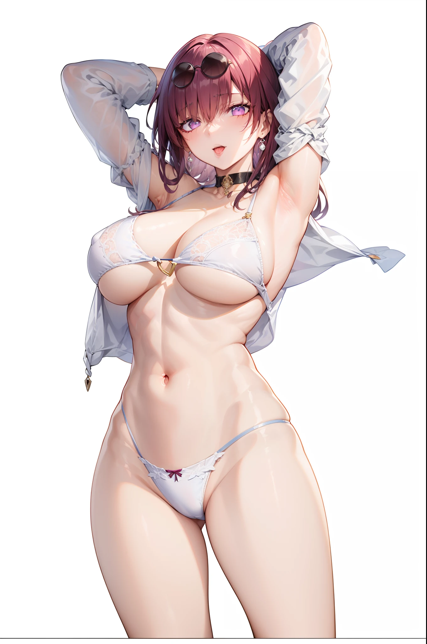 tmasterpiece, Best quality at best, 1girll, 独奏, long whitr hair, nedium breasts, looking at viewert, ssmile, By bangs,big cleavage breasts, hair adornments, mitts, shift dresses,((4K,Masterpiece,Best quality)), beauitful face,Hair accessories,独奏,looking at viewert,ssmile,Shut your mouth,cparted lips,hair adornments,choker necklace,jewely,long whitr hair,耳Nipple Ring,Chinese outfit,ultra - detailed,The inserts are very delicate and beautiful,dynamic angle,floatking,美丽细致的眼睛,Detailed light,Large chest,爆乳,big assa,Floating hair,glowing light eyes,比基尼,Hood cloth,Lace lingerie big breasts,Blushlush,Lace lingerie big breasts,Lace lingerie big breasts,Kizi,Armpits,Blushlush,Hair between both eyes,long whitr hair,looking-at-viewer,独奏,separate,outstretched legs,Very long hair,multipel Girls,((Fuchsia hair)),The barefoot,Solitude,the feet,((Purple eyes)),long whitr hair,looki at viewer,jewely,Lie down,Blushlush,ssmile,leges,hindquarters,On the back,and the tongue sticks out,the original god,holding a pudica pose, passionate pose,Open mouth, ,holding a pudica pose,Harnes,锁链,