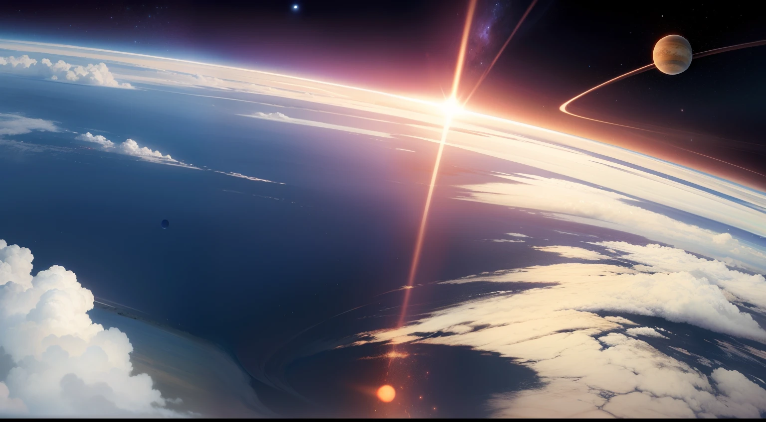 Planets hit the Earth's surface,The impact is cloudy