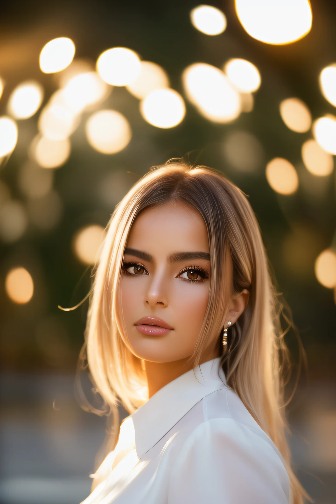 addisonraelora wearing a white blouse, a woman as a movie star, full body shot, standing, looking at viewer, posing for a photograph, (masterpiece:1.2), (photorealistic:1.2), (bokeh), (best quality), (detailed skin:1.2), (intricate details), (8k), (HDR), (cinematic lighting), (sharp focus)