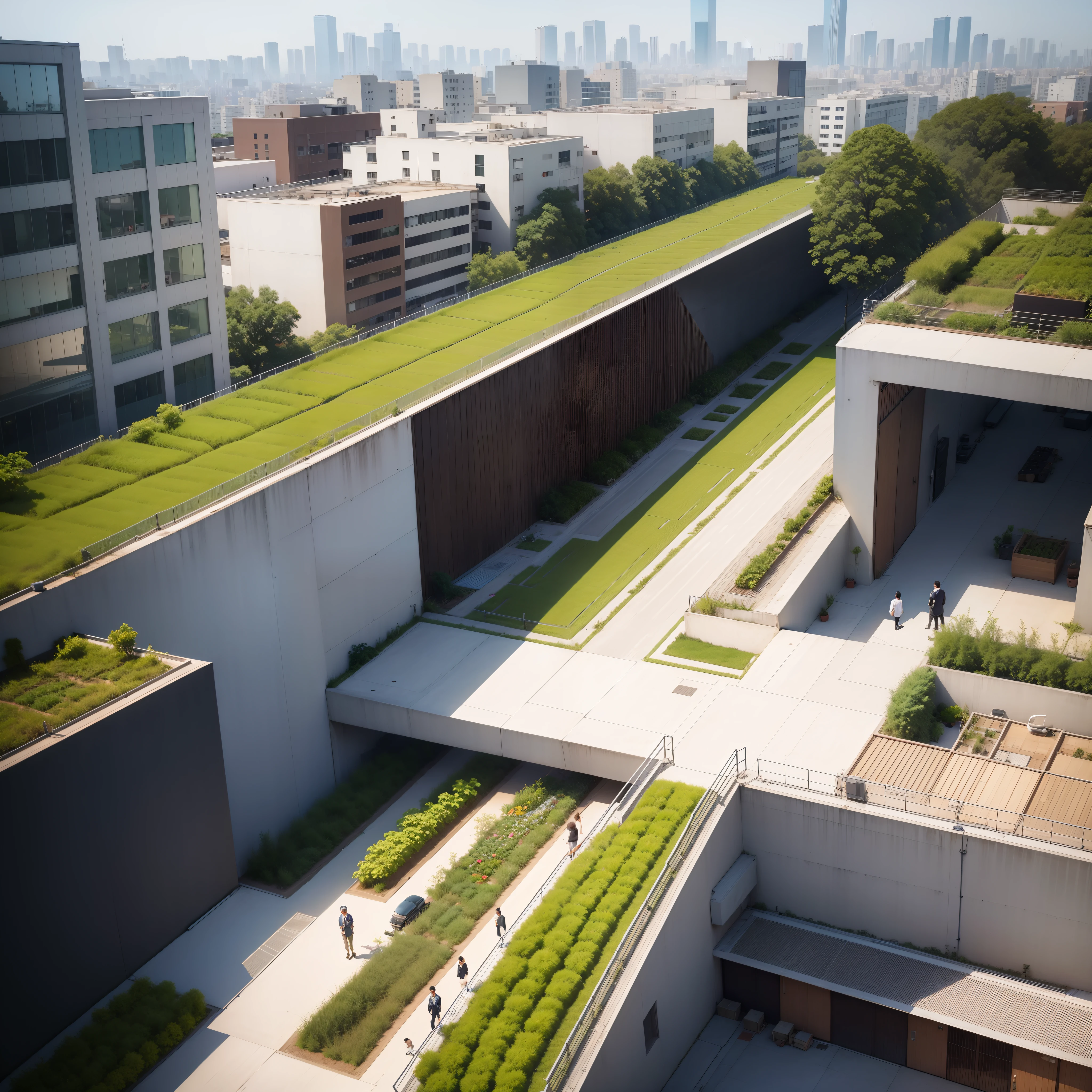 城市, On the rooftop, Urban farm, Urban living, Sustainability, tie