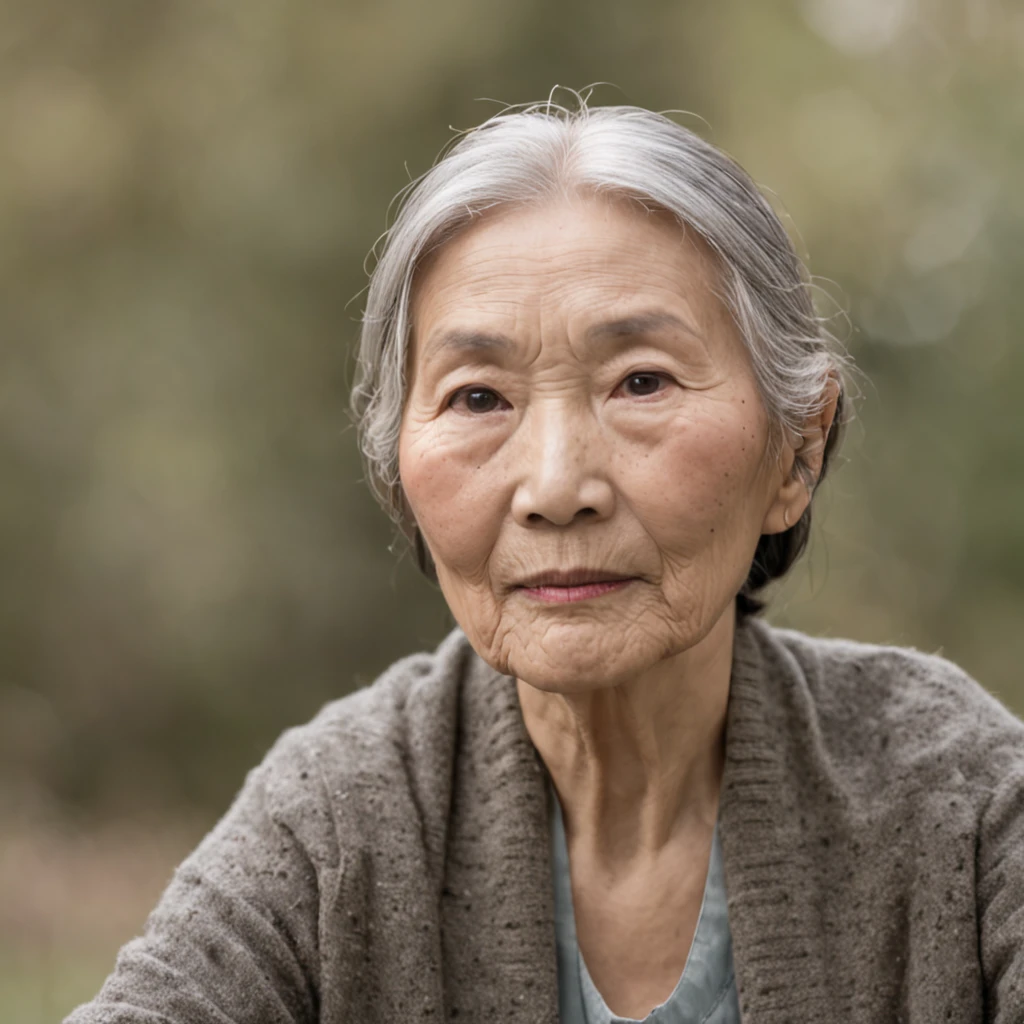 Exercising Chinese elderly,in a panoramic view