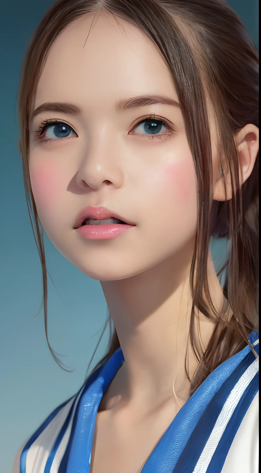 masutepiece, Best Quality, Illustration, Ultra-detailed, finely detail, hight resolution, 8K Wallpaper, Perfect dynamic composition, Beautiful detailed eyes, sports wear, Natural Color Lip,cleavage