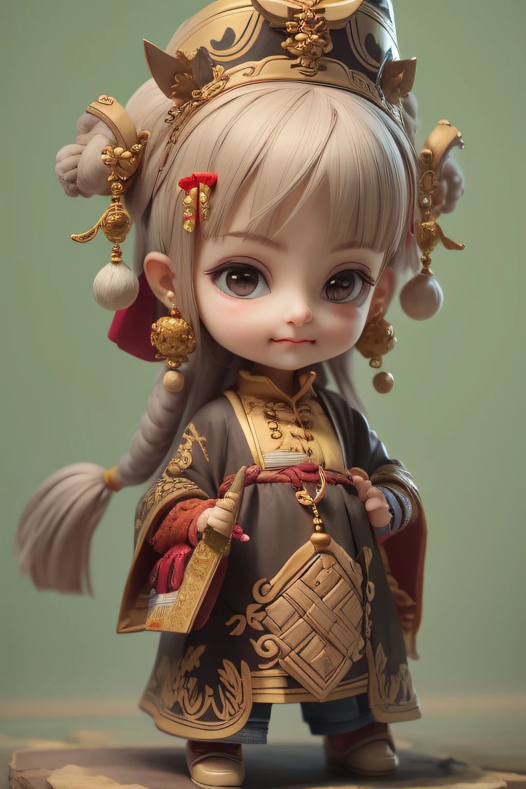 Cute expressions,Hold something in hand