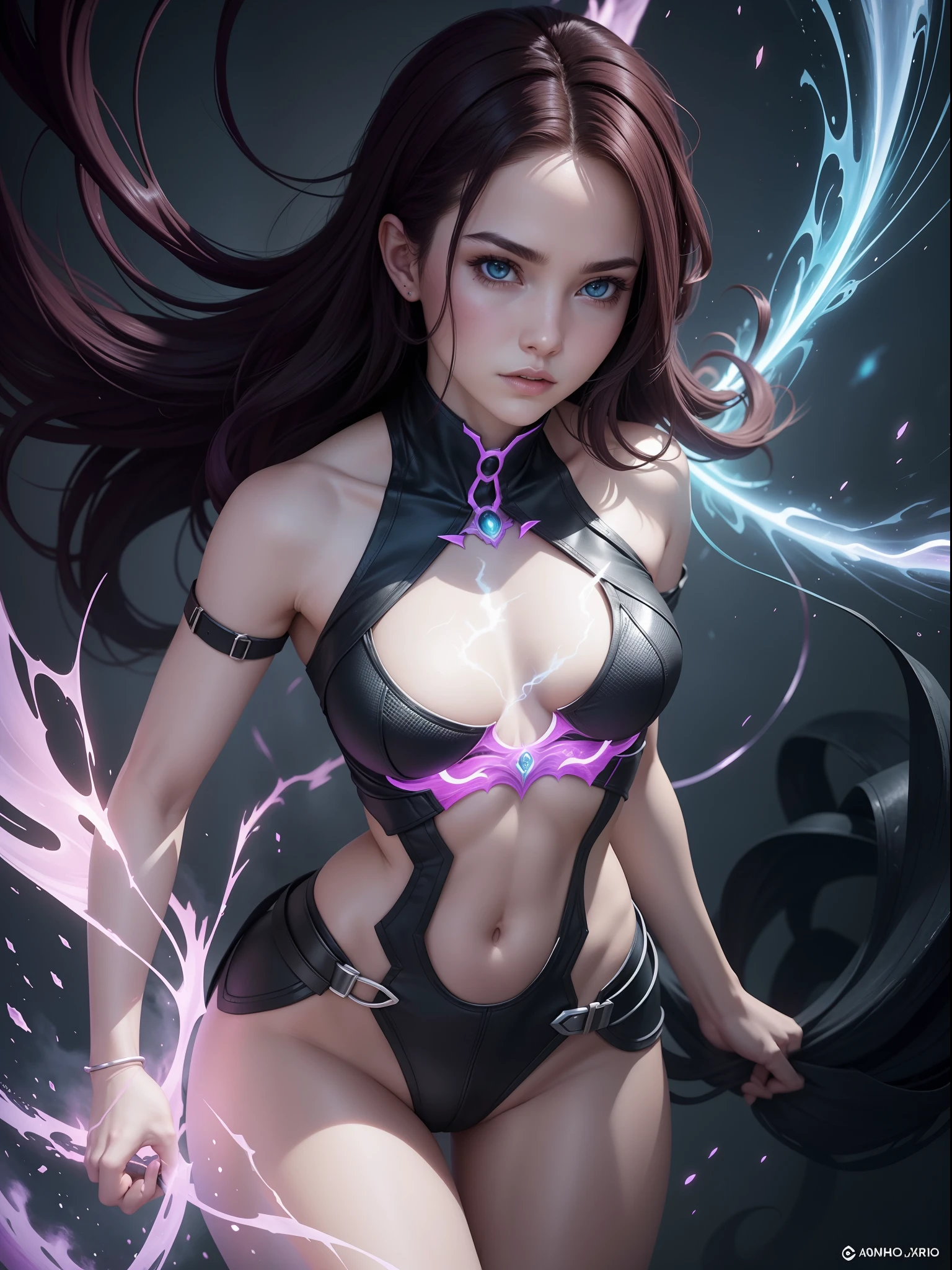 "A powerful girl transcending limits, harnessing otherworldly powers with unparalleled might."