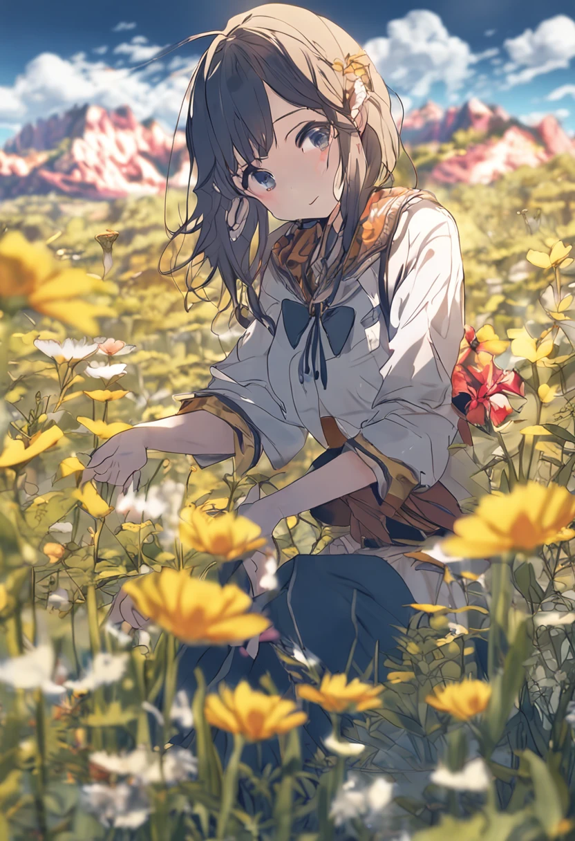 tmasterpiece,A high resolution,best qualtiy,1girl solo,kamisato_ayaka,ssmile,komono,Landscape orientation