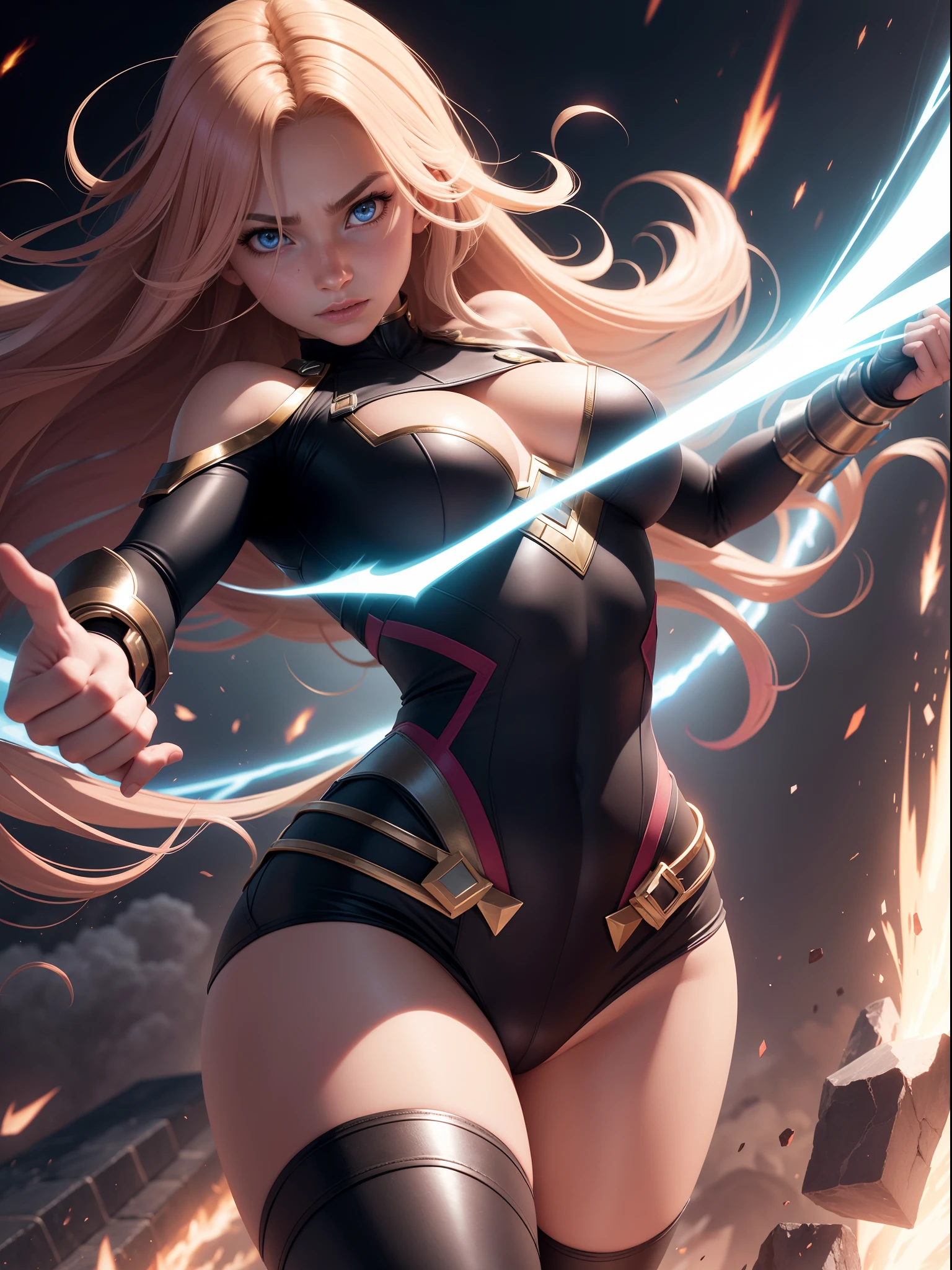 "A girl with enhanced supernatural abilities reaching unprecedented power levels."