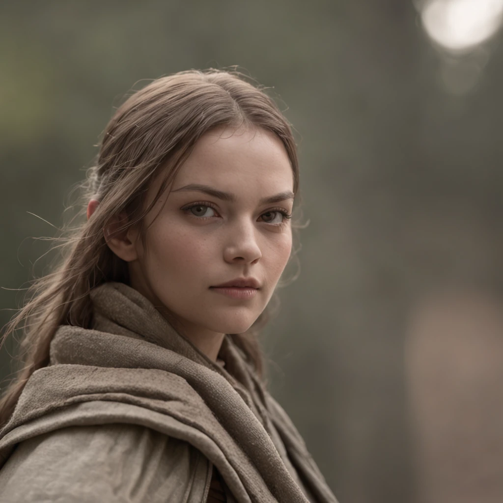 （tmasterpiece，best qualtiy;1.3）(8K、Photorealsitic、Raw photography、top-quality: 1.4)、超A high resolution、A hyper-realistic、jedi knight, green lightsaber, silver robes, solo jedi portrait