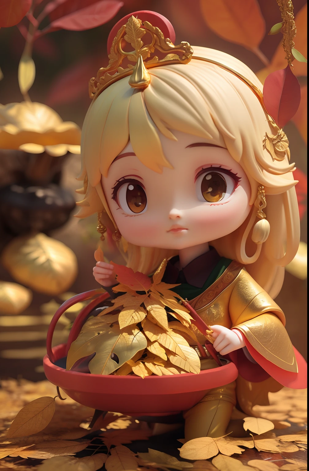 Golden leaf girl