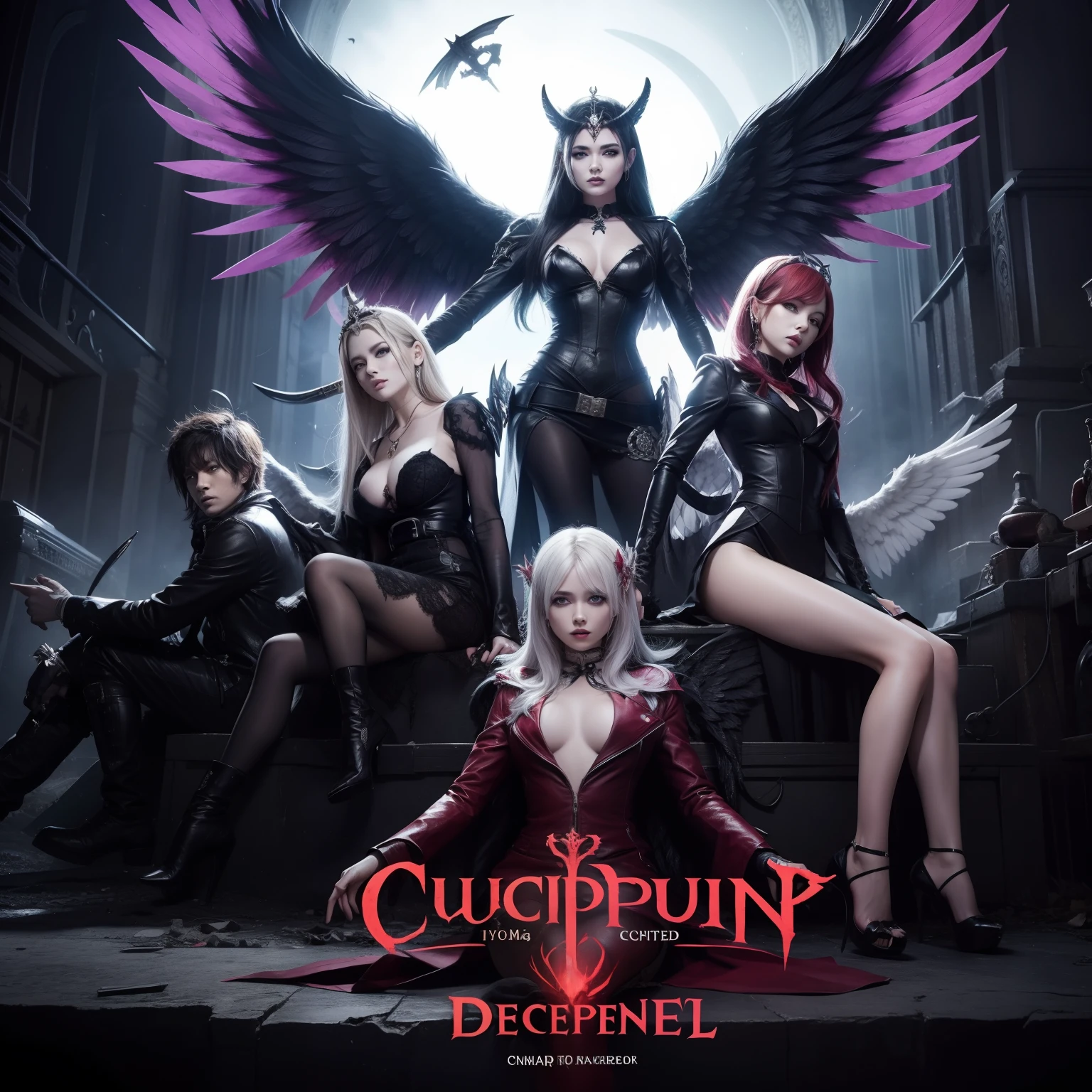 Corrupted, corrupt, evil and angel