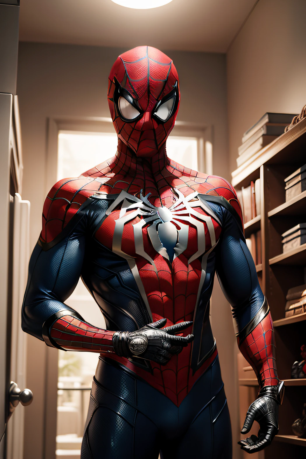 Marvel Heroes comic book version(homem aranha) (pantera negra) (homem de ferro) Fighting DC Comics Heroes, super detalhado, super epic battle --auto