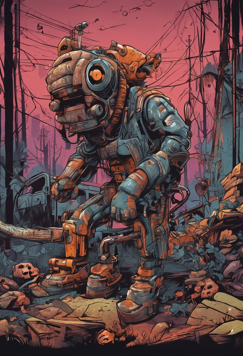 (Anthropomorphic oil chainsaw:1.5)